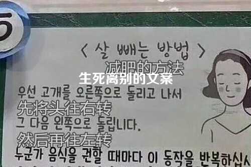 生死离别的文案