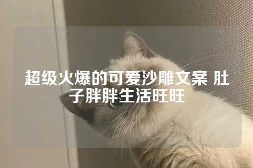 超级火爆的可爱沙雕文案 肚子胖胖生活旺旺