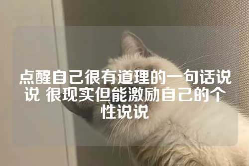 点醒自己很有道理的一句话说说 很现实但能激励自己的个性说说