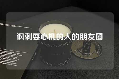 讽刺耍心机的人的朋友圈