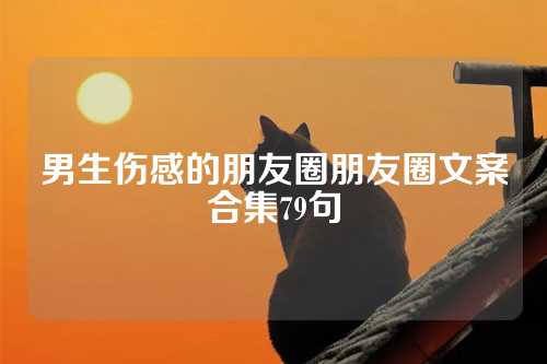 男生伤感的朋友圈朋友圈文案合集79句