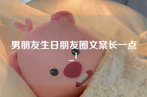 男朋友生日朋友圈文案长一点_1