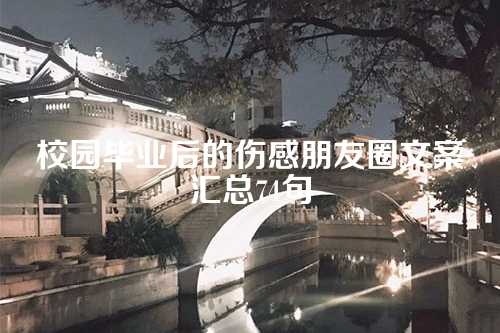 校园毕业后的伤感朋友圈文案汇总74句