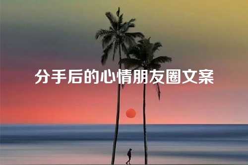 分手后的心情朋友圈文案-第1张图片-温柔治愈励志文案网