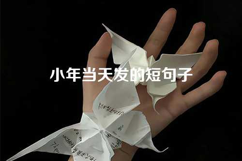 小年当天发的短句子