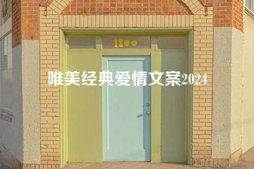 唯美经典爱情文案2024-第1张图片-温柔治愈励志文案网