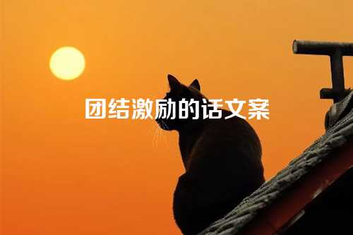 团结激励的话文案-第1张图片-温柔治愈励志文案网