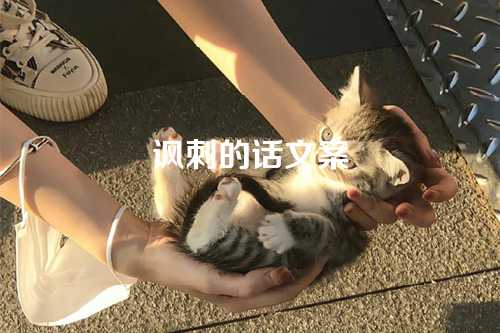讽刺的话文案-第1张图片-温柔治愈励志文案网