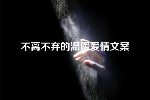 不离不弃的温暖爱情文案-第1张图片-温柔治愈励志文案网