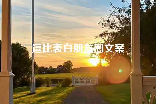 逗比表白朋友圈文案-第1张图片-温柔治愈励志文案网