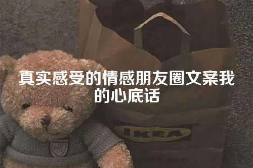 真实感受的情感朋友圈文案我的心底话-第1张图片-温柔治愈励志文案网