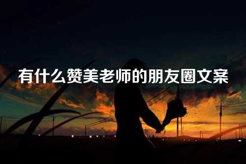 有什么赞美老师的朋友圈文案-第1张图片-温柔治愈励志文案网