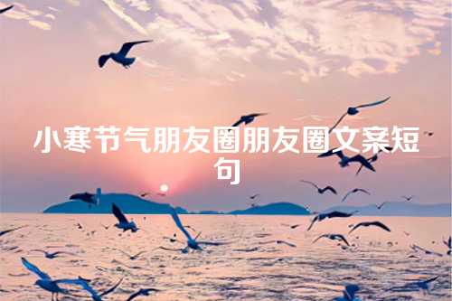 小寒节气朋友圈朋友圈文案短句