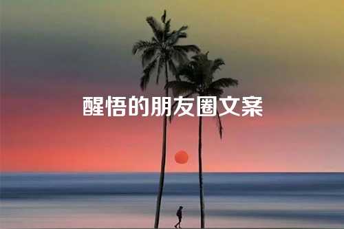 醒悟的朋友圈文案