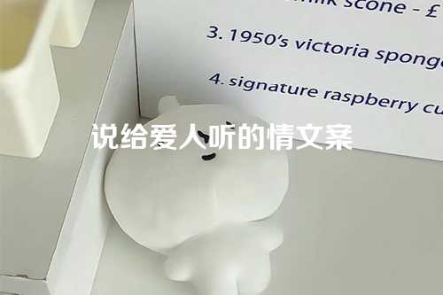 说给爱人听的情文案-第1张图片-温柔治愈励志文案网