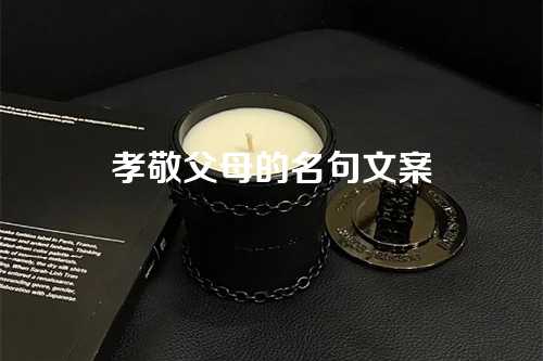 孝敬父母的名句文案