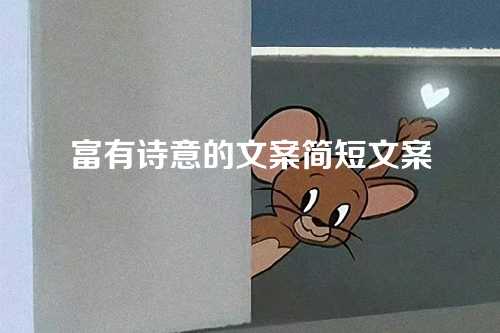 富有诗意的文案简短文案