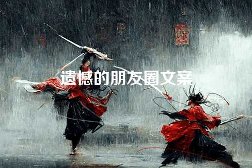 遗憾的朋友圈文案