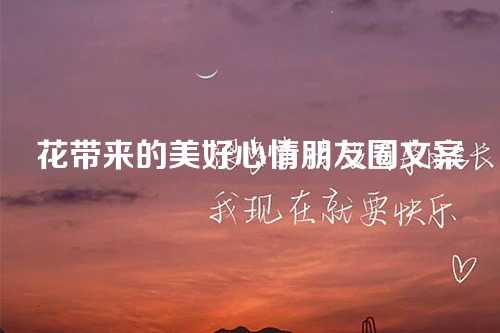 花带来的美好心情朋友圈文案
