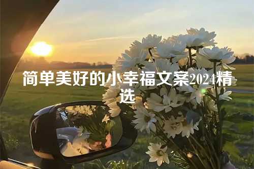 简单美好的小幸福文案2024精选-第1张图片-温柔治愈励志文案网