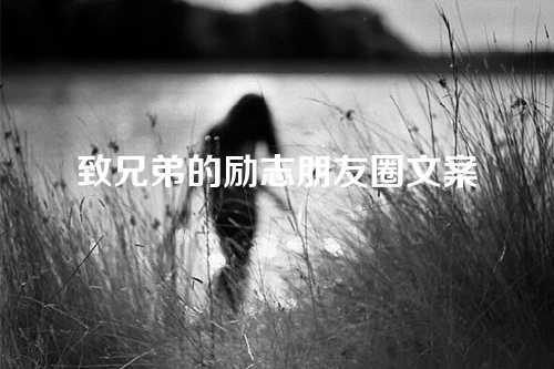 致兄弟的励志朋友圈文案-第1张图片-温柔治愈励志文案网