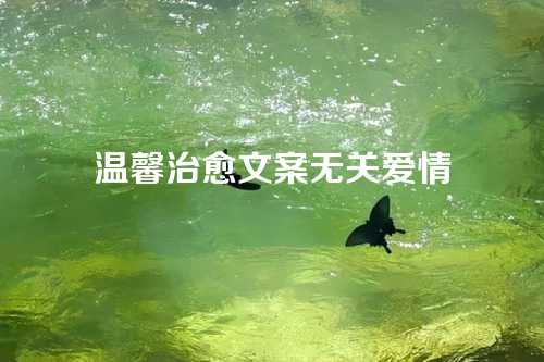 温馨治愈文案无关爱情